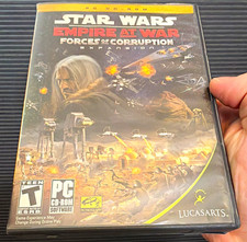 LucasArts Star Wars Empire at War Forces of Corruption PC CD-ROM w/ Manual 2006