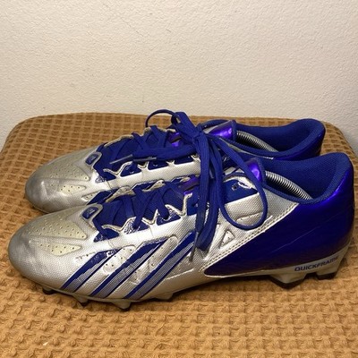 Adidas G67028 FilthyQuick Men's Sz 13.5 Football Cleats Platinum Royal Blue