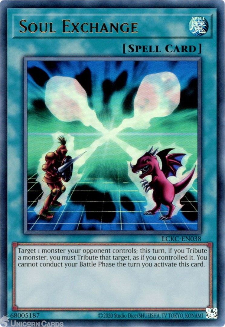 LCKC-EN038 Soul Exchange : Ultra Rare UNL Edition Mint YuGiOh Card