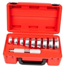 10pcs Bearing Race and Seal Driver Set, Bearing Press Kit with 1pc Driver 
