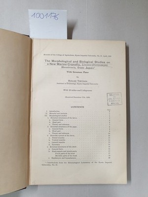 The Morphological and Biological Studies on a New Marine Cranefly :Limonia (Dicr
