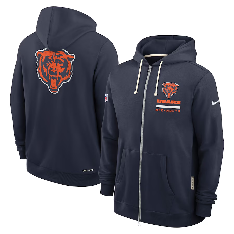 Chicago Bears Nike 2025 Sideline Standard Issue Utility Player Dri