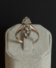 Goldring Damenring mit Zirkonia  Rotgold 583 / 14  Karat   Größe 50