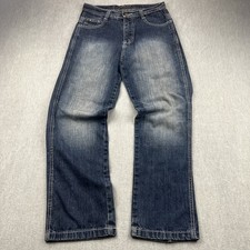 Southpole Jeans Youth 14 29x29  Distressed Faded Baggy Wide Leg Skater Denim