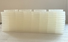 Lot of 100 Empty Cassette Tape Cases Norelco Style Clear Plastic NEW Bulk