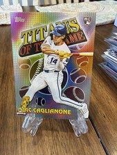 2026 Topps Series 1 Jac Caglionone #TOG-12 ROOKIE Titans of the Game Insert