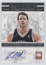 2012-13 Elite Elite Signatures 37/49 Kris Humphries #28 Auto 0b9