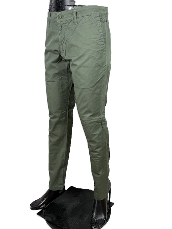 Carhartt WIP Pantalone Uomo W33 L32 Verde Oliva Cotone Chino Workwear