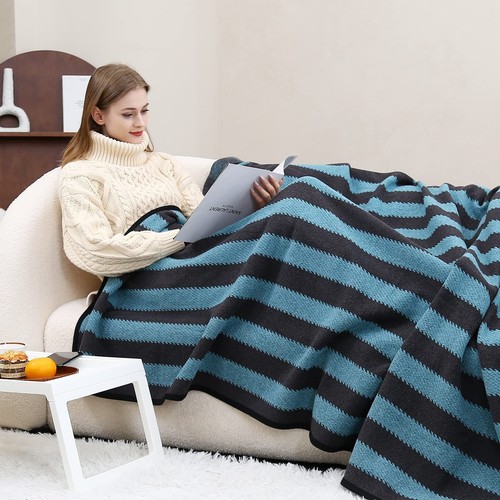 PuTian Merino Wool Blanket - 63" x 51" Thick Warm Soft Twin Bed Throw - Great... - Picture 2 of 8