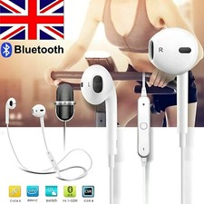 Sweatproof Wireless Bluetooth Earphones Headphones Sport Gym For Samsung iPhone