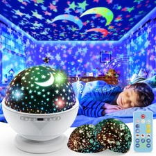 Night Light ProjectorNight Light for Kids Room with Remote and Timer360  Rota...