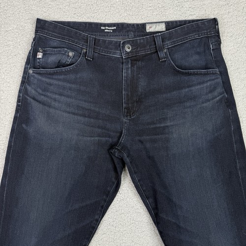 Jeans Adriano Goldschmied para Hombres 34x34 The Graduate Pierna a Medida Denim Lavado Oscuro - Imagen 3 de 10