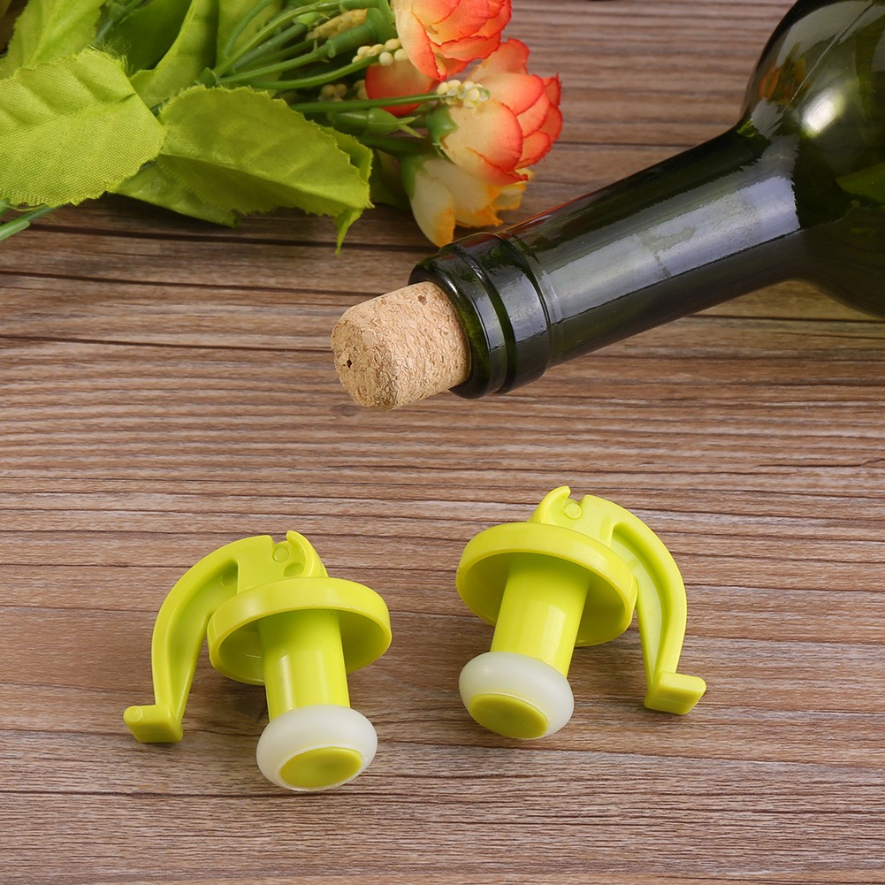2pcs Set Silicone Wine Beer Cover Air Tight Sealed Bottle Cap Stopper Beve KRI✈️