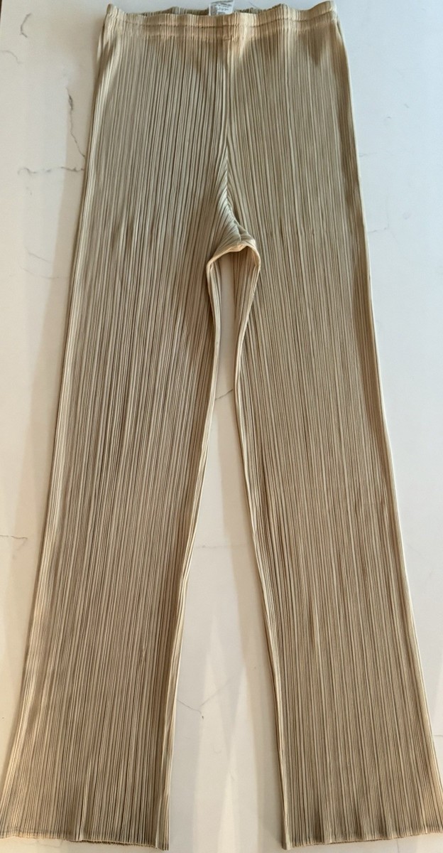 ISSEY MIYAKE PLEATS PLEASE Gold Vintage Sz 5 (Japan Sizing