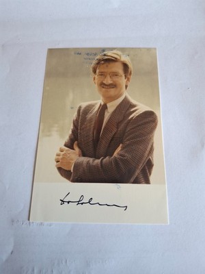 Picture Hermann Otto Solms (politics, FDP), with autograph-ORIGINAL