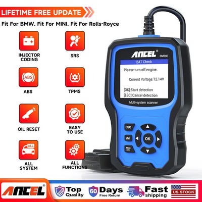 Ancel BM700 Pro for BMW All System OBD2 Scanner Diagnostic Tool Oil ABS SRS EPB