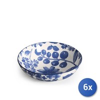 6X H&H Coppa Grandiflora Dekorierte Tasse Aus Porzellan