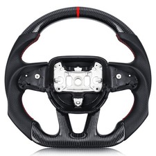 Real Carbon Fiber Steering Wheel For Dodge/Jeep Grand Cherokee/SXT/GT/RT/SRT/...