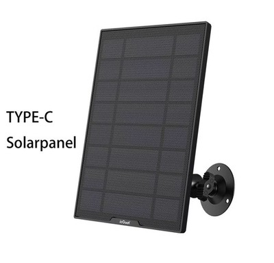 3M TYPE-C Solarpanel für Überwachungskamera & Aussen 360° Einstellbare Halterung