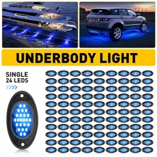 100X LED Rock Light Underbody Blue Light For Jeep Offroad Truck UTV ATV Car Boat