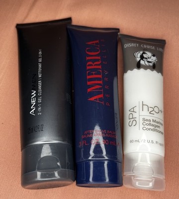 Avon ANEW Men Travel 2in 1 gel cleaner,Perry EllisAfter Shave DisneyH2O+ Cond
