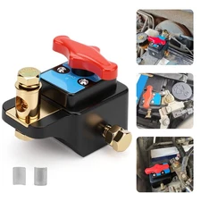Brass Battery Disconnect Switch Kill Isolator 12V/24V for Car RV Boat Truck 300A
