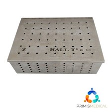 Hall II Air Drill Handpiece Sterilization Container w/ Lid 10-1/4" x 7" x 3-1/2"