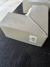 Gray Painted Aluminum Box Miter 6" Outside 90° Inside Corner Gutter 6OTMRT3W