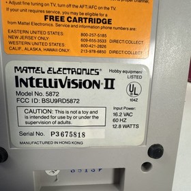 1982 Mattel Intellivision II Master Component Game Console w/ Original Box Rare