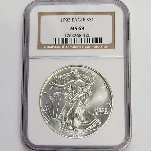 1993 Silver Eagle NGC MS69