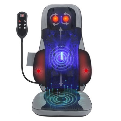 Massagesitzauflage Nacken Rückenmassage Shiatsu Massageauflage mit Wärmefunktion