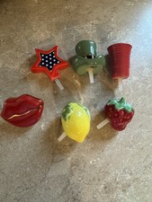 Lot of 6 Nora Fleming Minis Lemon 4th Strawbe...