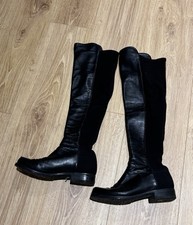 Stivali al ginocchio Stuart Weitzman 5050 in pelle di vitello ed elastico taglia 36