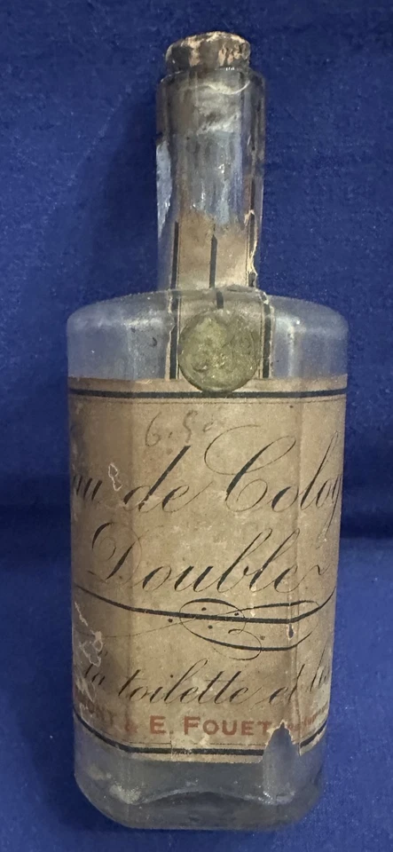 alte Parfüm Flasche Eau de Cologne E. Fouet Paris pour la toilette et les ... - Bild 1 von 4