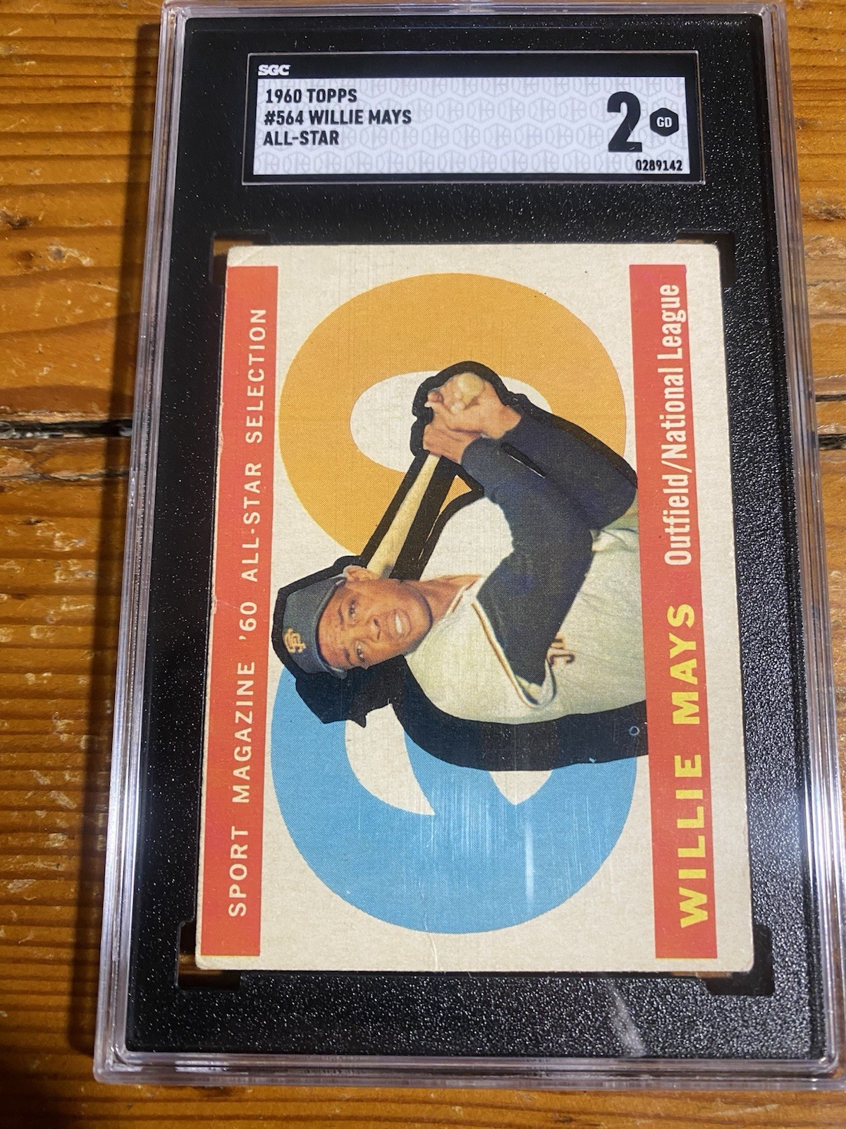 Willie Mays 1960 Topps All-Star SGC 2 Baseball Card San Francisco Giants #564