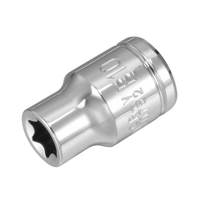 3/8-inch Drive E10 External Torx Shallow Socket, Cr-V Steel