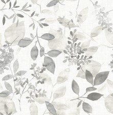 NuWallpaper NUS3144 Breezy Peel Stick Wallpaper, Grey