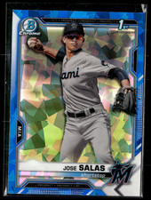 Jose Salas - 2021 Bowman Sapphire Card BCP-110 Miami Marlins