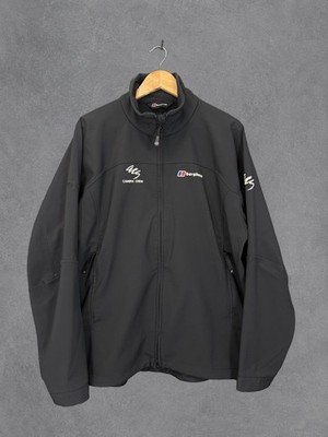 Berghaus Jacke Herren XL schwarz Elements Softshell Outdoor Wandern Hiking Mantel Zip