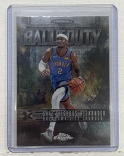 Topps 2025-26 Chrome Shai Gilgeous-Alexander Ball of Duty #BD-6 Thunder
