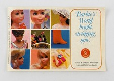 Vintage 1967 Mattel Barbie’s World: Bright Swinging Now Paper Booklet Insert