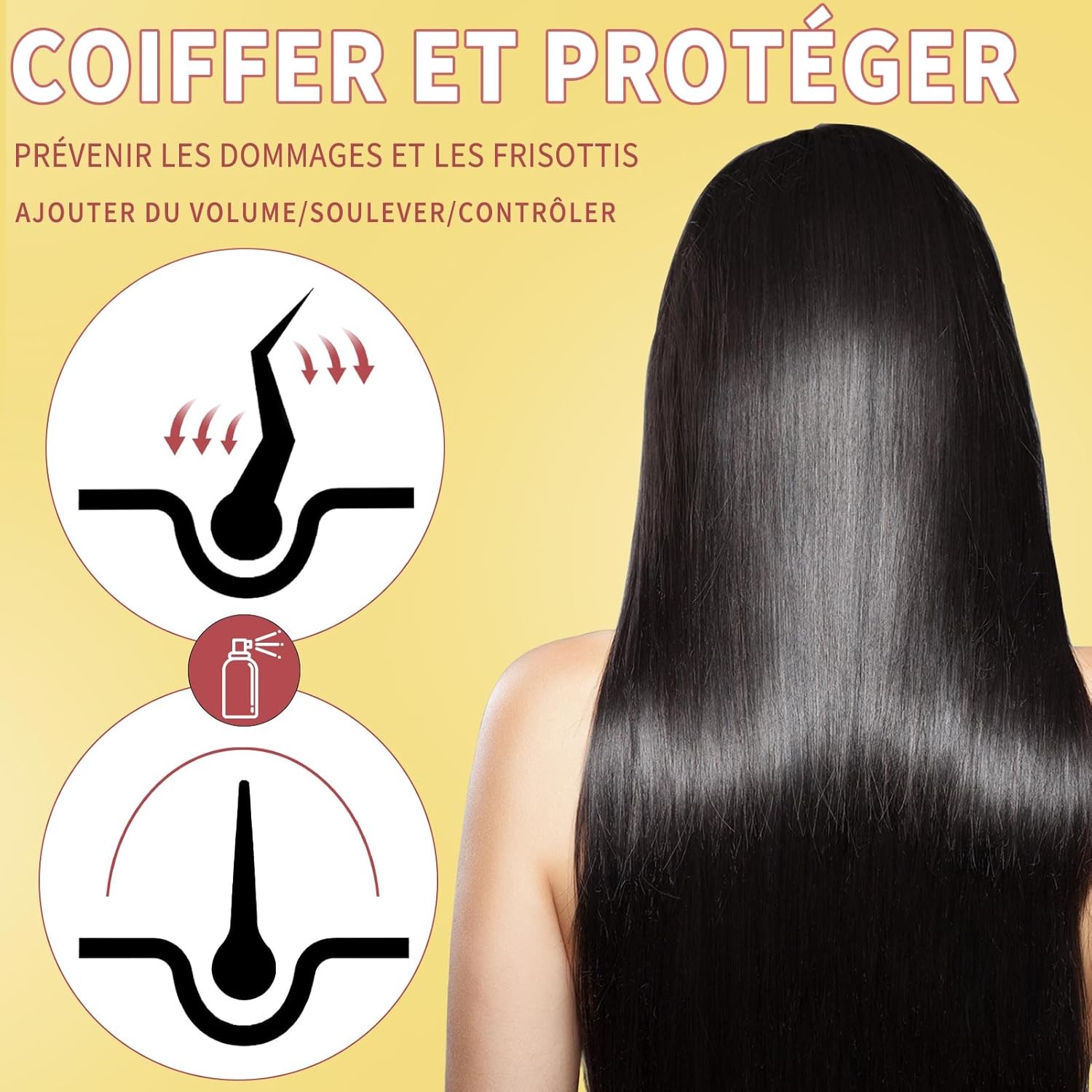 Spray thermoprotecteur coco soin capillaire haute protection brillance & volume - 2
