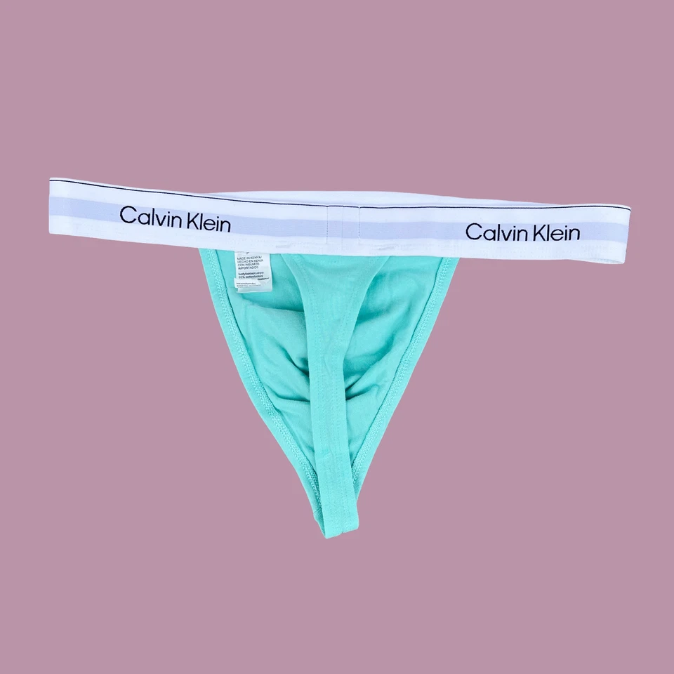 Calvin Klein CK Hombre Beau Azul Icono Algodón Tanga Tanga Ropa Interior S M L XL Foto 3 de 4