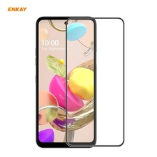ENKAY Hat-Prince Anti-drop Full Glue Tempered Glass for LG K42/K52/K62