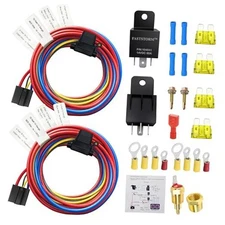 Dual Electric Fan Relay Kit Electric Radiator Dual Electric Fan 200 On 185 Off