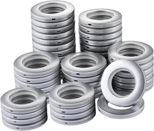 48 Pack Curtain Grommets 1-9/16"(40Mm) Inner Diameter Plastic Curtain Rings Nano
