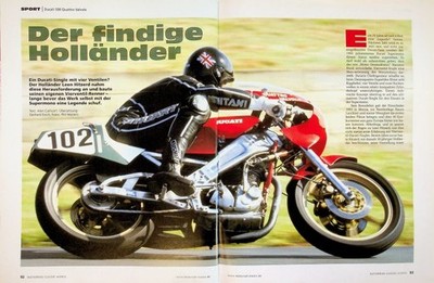 Motorrad Classic 06/2012 Ducati 500 Quattro Valvole mit 55PS in einer seltenen V