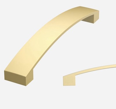 Amerdeco 10 Stück 128 mm Küchenschrankgriffe Gebürstet Gold AM036