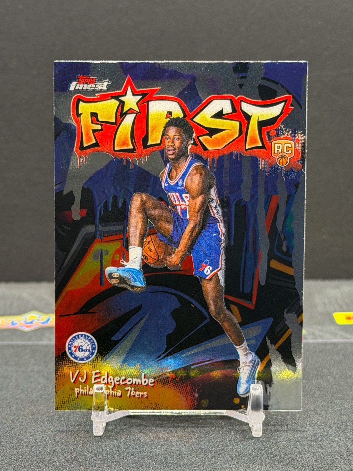 2025-26 Topps Finest - First VJ Edgecombe #F-3 Rookie RC Philadelphia 76ers