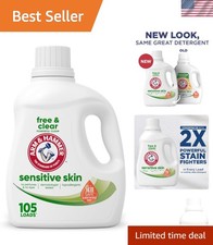 Hypoallergenic Free & Clear Liquid Laundry Detergent - 105 fl oz for 105 Loads 0.15 per gallon